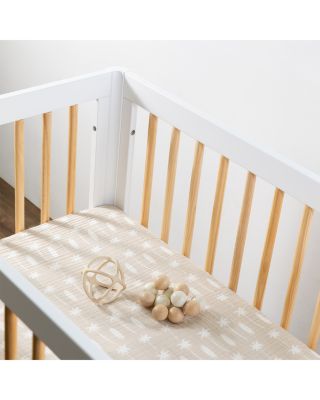 Mini Crib Sheet in GOTS Certified Organic Muslin Cotton