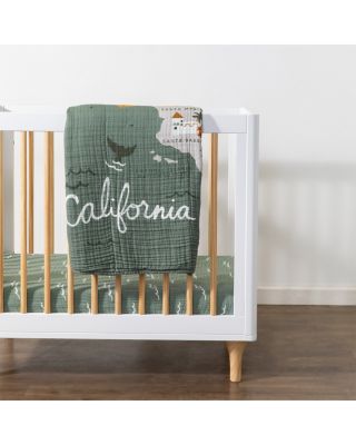 Mini Crib Sheet in GOTS Certified Organic Muslin Cotton