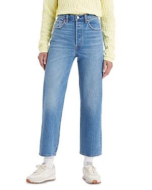 Shop Levi's Ribcage High Rise Ankle Straight Jeans In Dance Around
