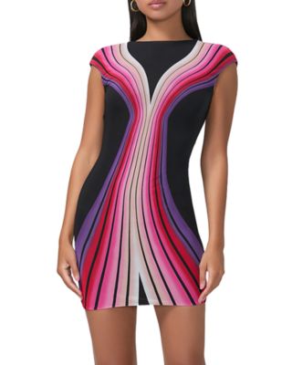 Afrm Mabel Open Back Mini Dress