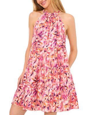 CeCe Tiered Ruffled Halter Dress - Exclusive