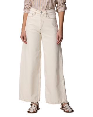 rag & bone - Sofie High Rise Wide Leg Jeans in Ecru