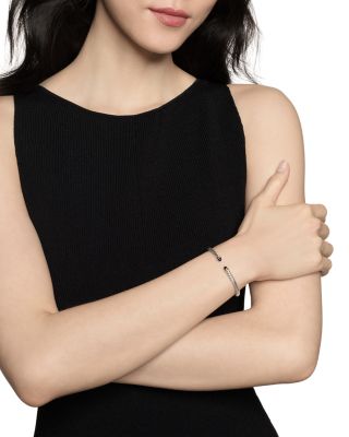 Sterling Silver & 14K Yellow Gold Cable Flex Lapis Lazuli Bracelet, 4mm