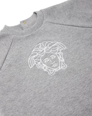 Unisex Medusa Embroidered Stretch Fleece Coverall - Baby