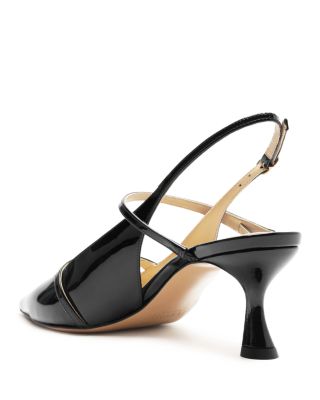 Women's Tita Pointed Toe Mid Heel Slingback Pumps