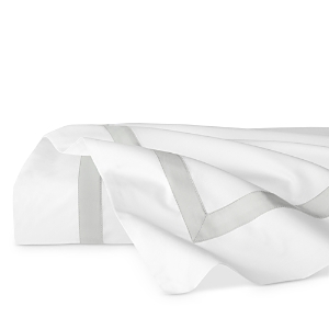 Sferra Estate Flat Sheet, Full/queen In White/luna
