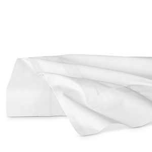 Sferra Estate Flat Sheet, Full/queen In White/white