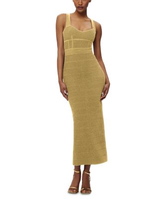 Textured Lurex Sweetheart Gown