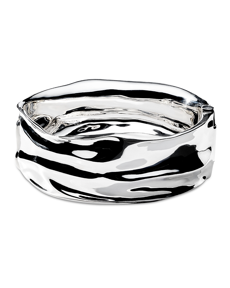 Ippolita Classico Crush Wide Hinge Bangle In Silver