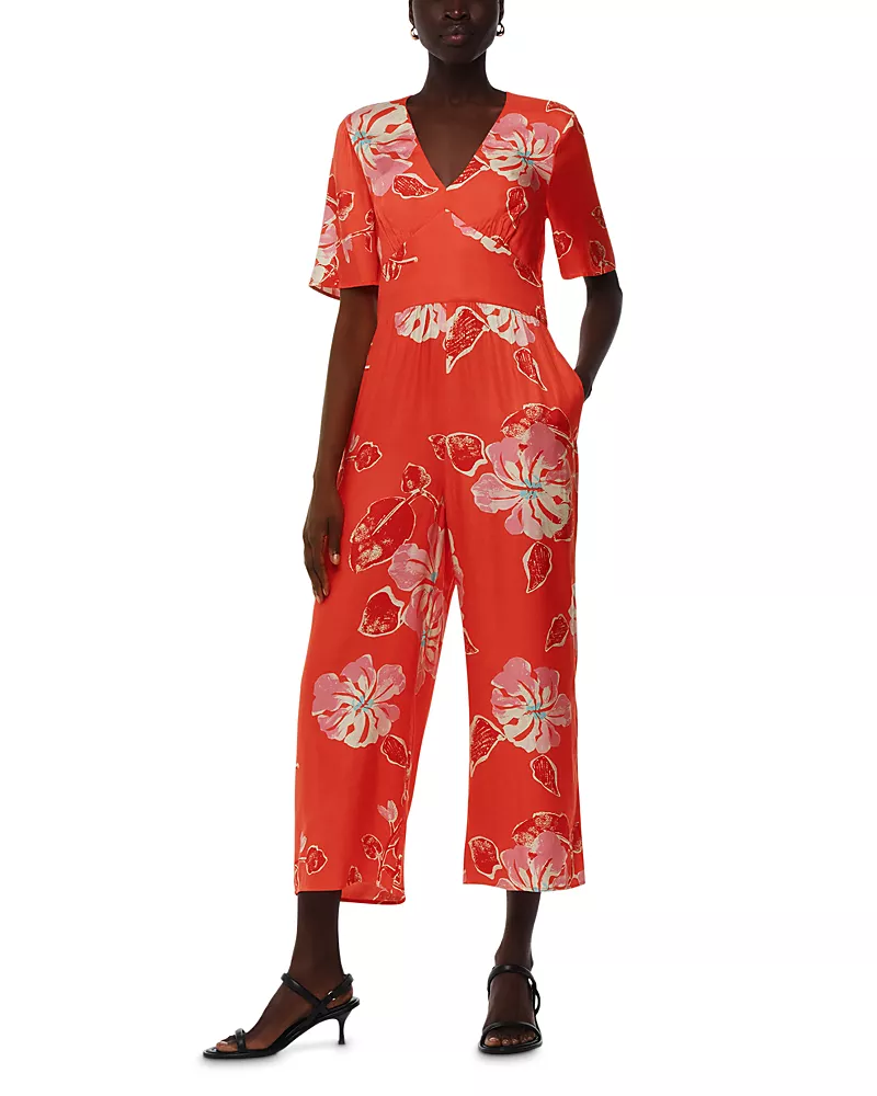 Whistles Hawaiian Print Aimee Jumpsuit