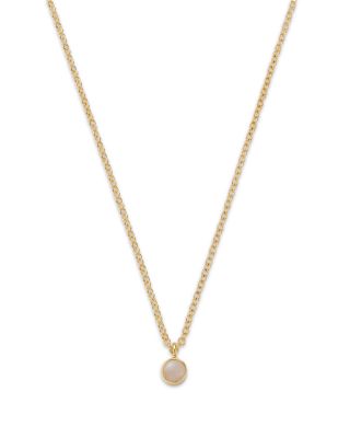 Zoë Chicco - 14K Yellow Gold Opal Drop Choker Necklace, 14"