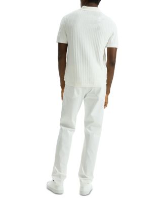 Short Sleeve Cable Polo in Breach 