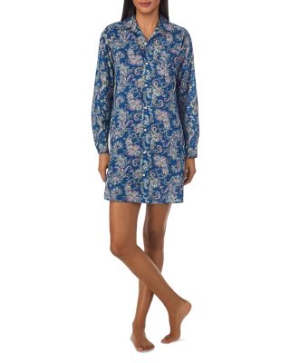 Ralph Lauren - Printed Long Sleeve Sleep Shirt
