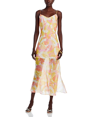Shop Generation Love Marcella Dress In Prism Yellow Multi