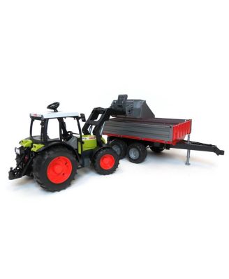  1/16 Claas Nectis tractor with Frontloader and Trailer 2-7 - Ages 5-7