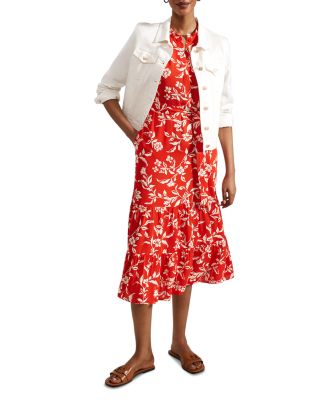 Elsa Ruffled Midi Dress