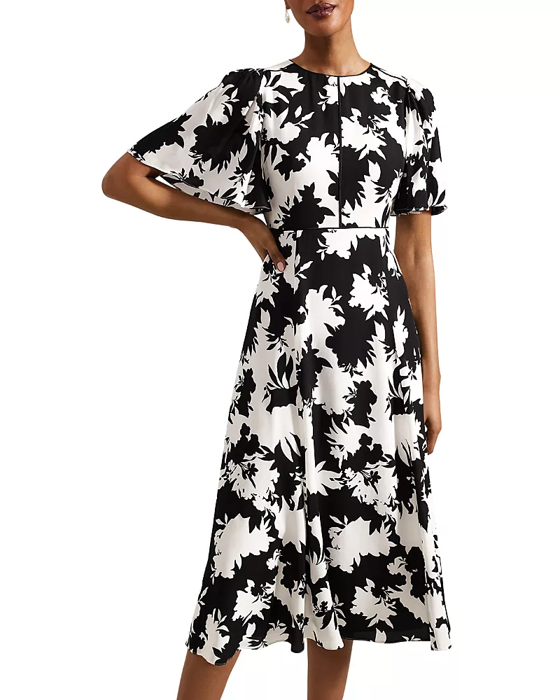 Hobbs London Alva Fit & Flare Dress