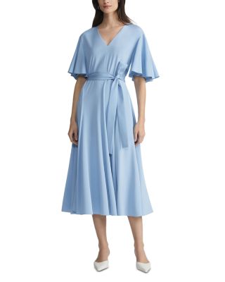 Lafayette 148 New York - Belted Flounce Sleeve Dress