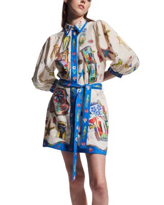 alemais players mini dress Alémais Players Linen Mini Dress