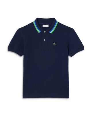 Lacoste Boys' Pique Tipped Polo - Big Kid