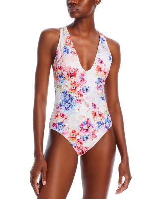 Johnny Was - Summer Days Eyelet One Piece Swimsuit