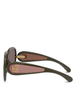 Wave Mask Pilot Sunglasses, 65mm