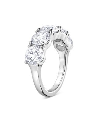 Certified Lab Grown Diamond Band in 18K White Gold, 5.0 tcw