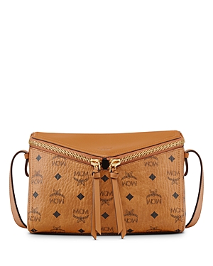 Mcm Small 3d Diamond Visetos Belt Bag In Brown