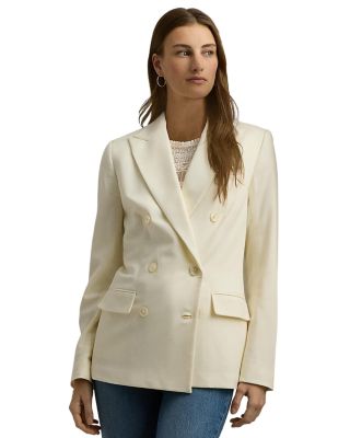 Ralph Lauren - Wool Blend Double Breasted Crepe Blazer