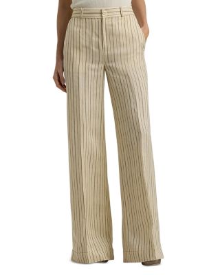 Ralph Lauren - Pinstripe Wide Leg Pants