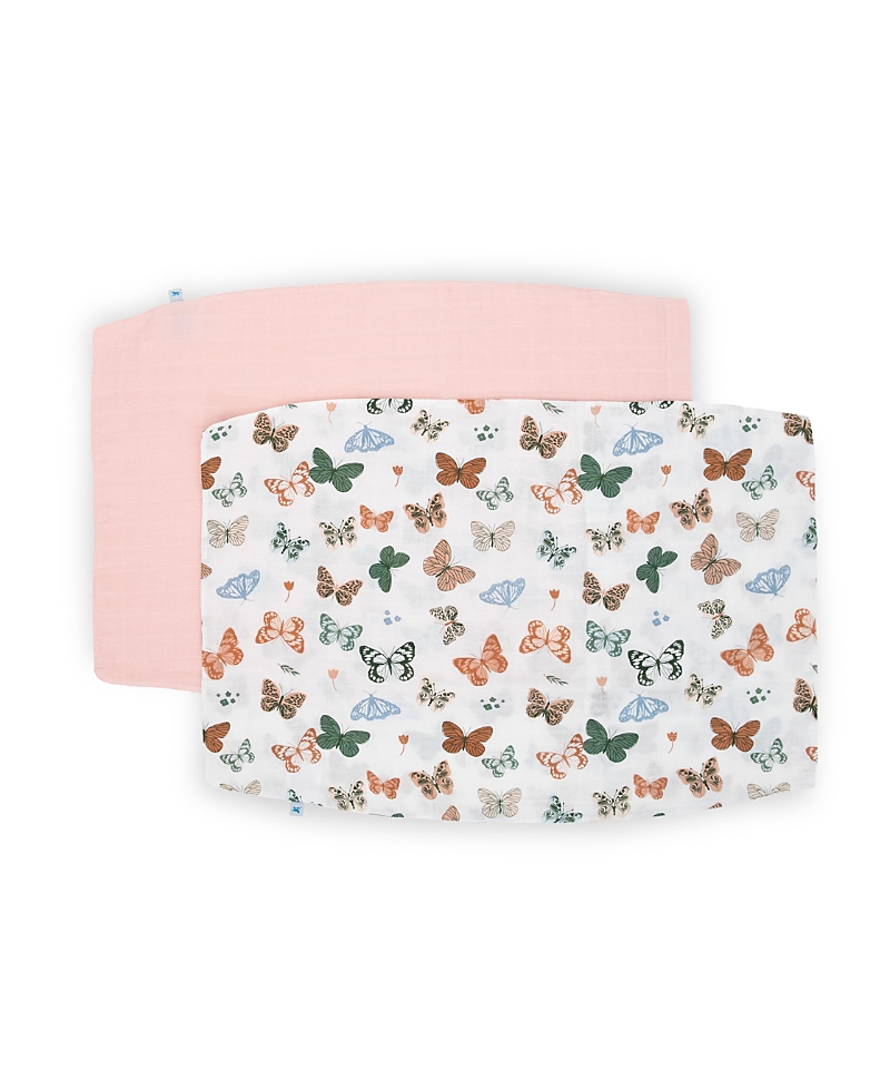Little Unicorn 2-pack Cotton Muslin Pillowcase In Butterflies