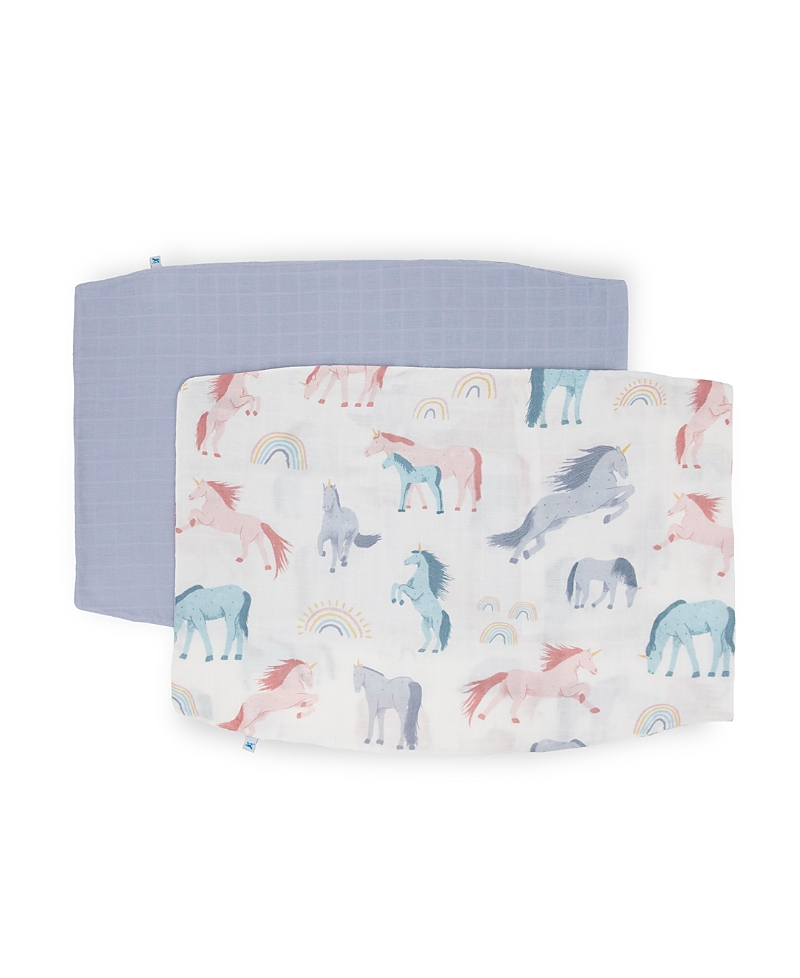 Little Unicorn 2-pack Cotton Muslin Pillowcase In Unicorns