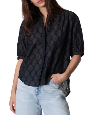 rag & bone - Jordan Embroidered Eyelet Top