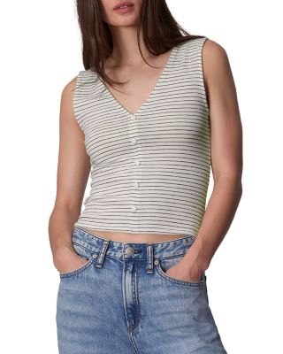 rag & bone Knit Striped Vest Top