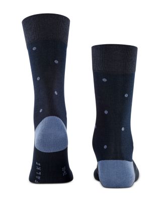 Mercerized Cotton & Nylon Dot Dress Socks