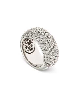 Alberto Milani - 18K White Gold Via Fiori Chiari Diamond Dome Ring - Exclusive, Italy Campaign