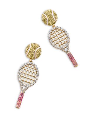 BAUBLEBAR - Get Served Pav&eacute; Tennis Drop Earrings