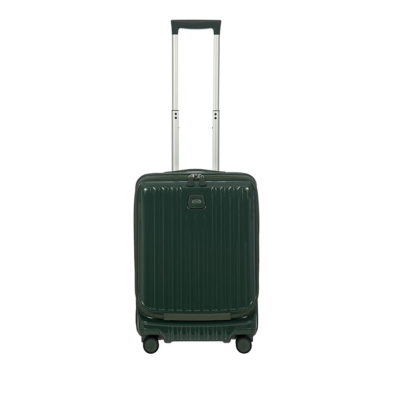 Bric's Positano 21 Carry On Spinner Pocket Suitcase In Emerald