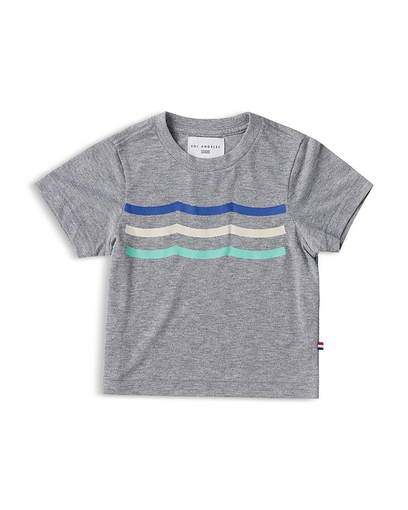 Sol Angeles Boys' Waves Aiden Crewneck Tee - Little Kid, Big Kid In Heather