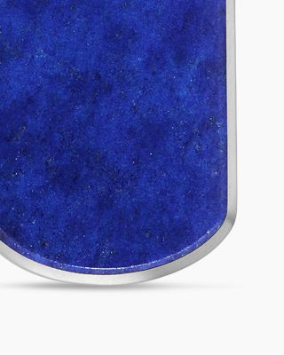 Men's Chevron Tag in Sterling Silver, 21mm