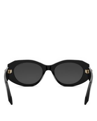 Serpenti Oval Sunglasses, 52mm