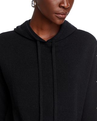 100% Cashmere Star Sleeve Hoodie Sweater - Exclusive