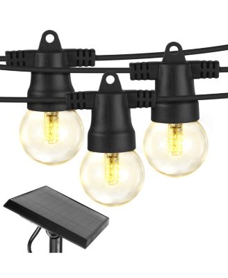 Brightech - Ambience Pro 12 Bulb Solar Powered Outdoor String Lights - 27 Ft