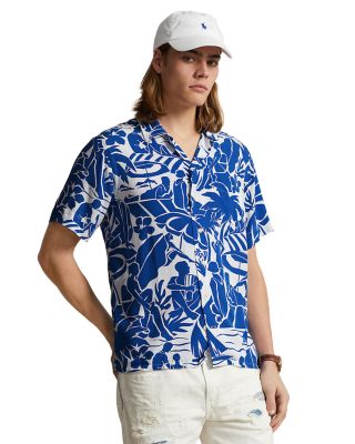Polo Ralph Lauren - Beach Print Classic Fit Button Down Camp Shirt