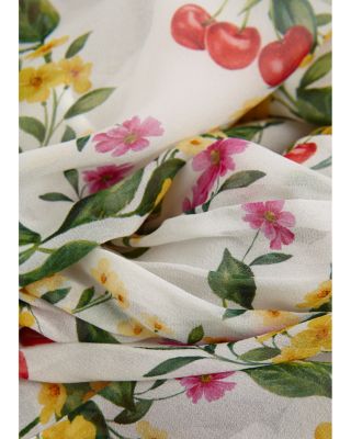 Tegan Printed Silk Dress