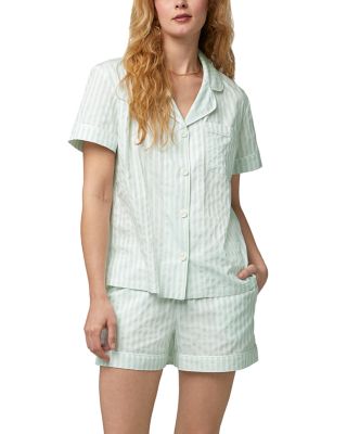 BedHead Pajamas - Striped Short Sleeve Boxer Pajama Set