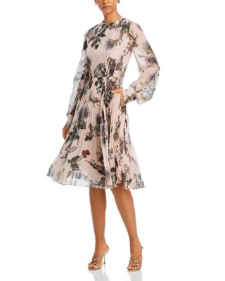 Jason Wu Collection Forest Floral Pleated Dress