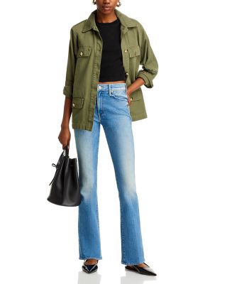 The Outsider Sneak High Rise Flare Jeans in Flag Me Down