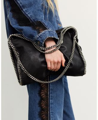 【STELLA McCARTNEY】Falabella Fold Over Small tote Falabella Fold Over Small tote in black - Stella Mc Cartney