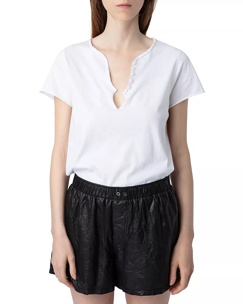 Zadig & Voltaire Diamante Henley Tee
